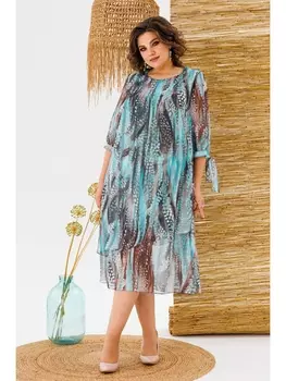 Платье 1-2698 бирюзовый
