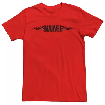 Мужская футболка с логотипом Marvel Flames Licensed Character