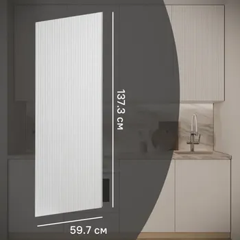 Фасад для кухонного шкафа Висла 59.7x137.3 см Konsensa МДФ цвет белый