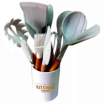 Набор кухонный 12пр Kitchen set белый мрамор