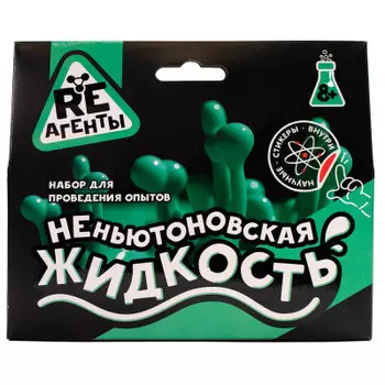Набор опытов re-агенты неньютоновская жидкость зеленый