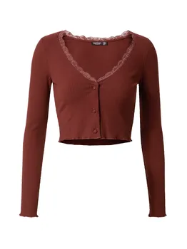 Лонгслив Nasty Gal Shirt, коричневый