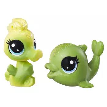 Littlest Pet Shop Набор фигурок "Радужная коллекция" дельфин и конёк