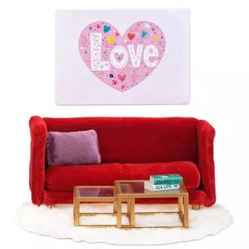Lundby Кукольная мебель "Кровать с пеленальным комодом"