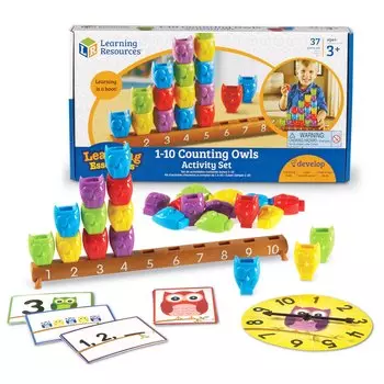 Learning Resources Развивающая игрушка "Веселые совята", 37 элементов
