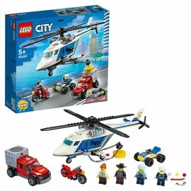 Lego City Конструктор "Погоня на полицейском вертолёте"