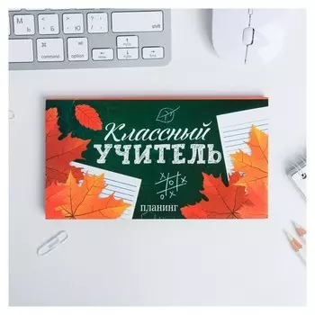 Планер мини с отрывными листами Классный учитель