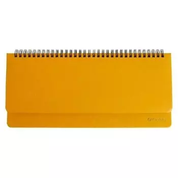 Планинг настольный недатир 305x140мм 60л Brauberg "Select", балакрон, желтый 111696