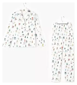 Пижама (Рубашка, брюки) женская Kaftan "Happy", р. 40-42
