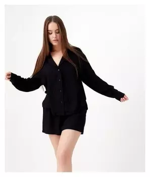 Пижама (Шорты, жакет) Kaftan, чёрный, р.40-42