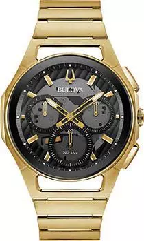 Японские наручные мужские часы Bulova 97A144. Коллекция CURV