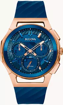 Японские наручные мужские часы Bulova 97A185. Коллекция CURV