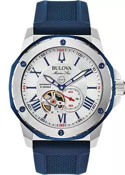 Японские наручные мужские часы Bulova 98A225. Коллекция Marine Star