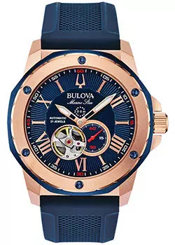 Японские наручные мужские часы Bulova 98A227. Коллекция Marine Star