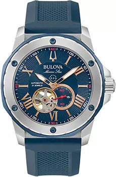 Японские наручные мужские часы Bulova 98A282. Коллекция Marine Star