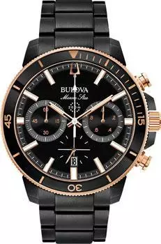 Японские наручные мужские часы Bulova 98B302. Коллекция Marine Star