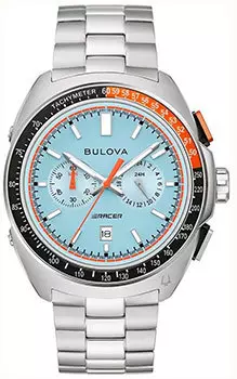 Японские наручные мужские часы Bulova 98B432. Коллекция Racer Chronograph