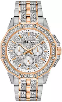 Японские наручные мужские часы Bulova 98C133. Коллекция Octava