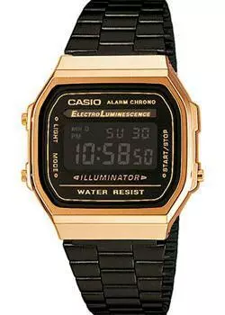 Японские наручные мужские часы Casio A168WEGB-1B. Коллекция Vintage