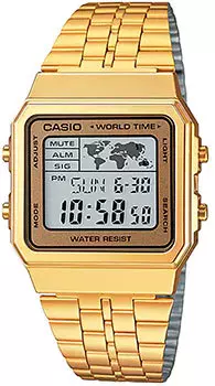 Японские наручные мужские часы Casio A500WGA-9. Коллекция Vintage