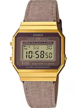 Японские наручные мужские часы Casio A700WEGL-5A. Коллекция Vintage
