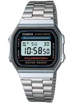 Японские наручные мужские часы Casio A-168WA-1. Коллекция Vintage