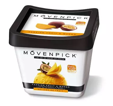 Сорбет из маракуйи с кусочками манго Movenpick
