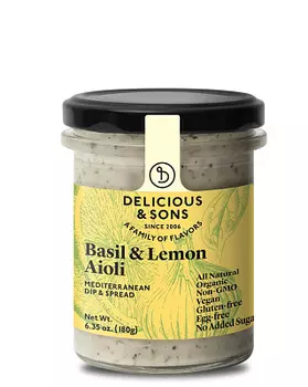 Соус чесночночный "Aйоли" с базиликом и лимонным соком Delicious &amp; Sons