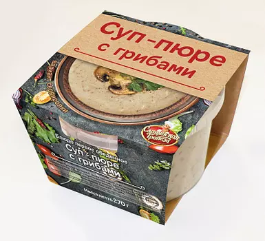 Суп-пюре с грибами Славянская трапеза