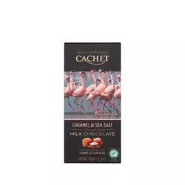 Шоколад молочный органический 40% из Танзании карамель/морская соль Cachet