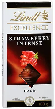 Шоколад тёмный "Excellence" клубника Lindt
