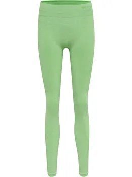 Леггинсы Hummel Hmlmt Una Seamless Mid Waist Tights, цвет SUMMER GREEN MELANGE
