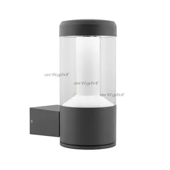 Фасадный светильник светодиодный LGD-STEM-WALL-10W Warm3000 (GR, 185 deg, 230V) (Arlight, IP65 Металл, 3 года) 029985