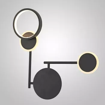 Настенный светильник с пультом светодиодный Zingy C Black ImperiumLoft Zingy01 (Умный дом, WiFi)