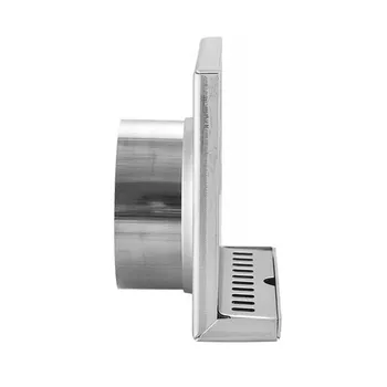 Stainless Steel Thickened Wall Floor Drain L-Shaped Floor Drain in Hotel Bathroom Side Row Balcony Corner Floor Drain D
