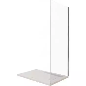 Душевая перегородка Makiato SP-80-C-WE, 185x80 см хромированный профиль прозрачное стекло