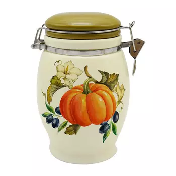 Банка для сыпучих продуктов royal classics тыква 900 мл 11,5*11,5*17,5 см (repast) мультиколор