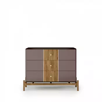 Бельевой комод monse (ambicioni) серый 118.6x106.9x50 см.