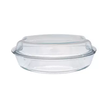 Блюдо для запекания simax (жаропрочное) 2,5л с крышкой (repast) прозрачный