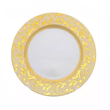 Блюдо круглое falkenporzellan tosca creme gold 32 см (repast) мультиколор