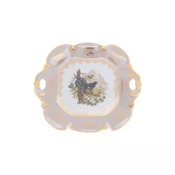 Блюдо квадратное queen s crown aristokrat охота бежевая 32 см (repast) мультиколор