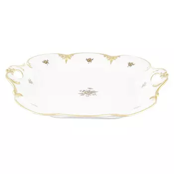 Блюдо квадратное золотая роза (queen s crown) золотой