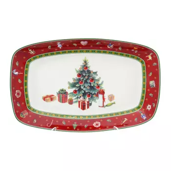 Блюдо repast christmas world (repast) красный 30x19 см.