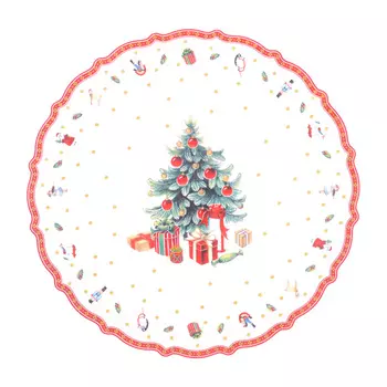 Блюдо сервировочное круглое toys red 30 см (repast) красный