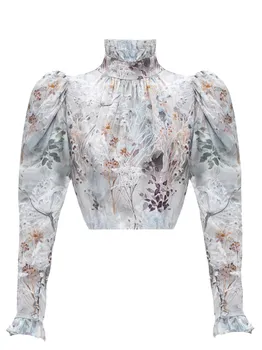 Топ Rose Crop Top шелковый YVON
