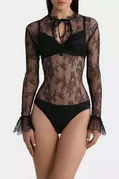 Боди Dita Von Teese Miss West lace bodysuit (Black)