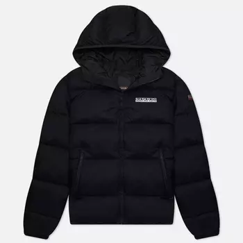 Женский пуховик Napapijri A-Box Hooded, цвет чёрный, размер L