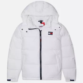 Женский пуховик Tommy Jeans Alaska Hooded Puffer, цвет белый, размер M