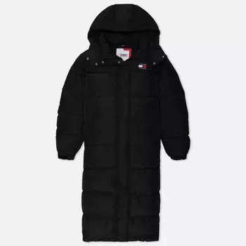 Женский пуховик Tommy Jeans Alaska Long Puffer, цвет чёрный, размер M