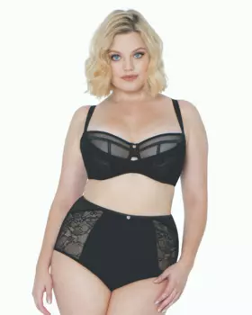 Scantilly Peek A Boo Lace Bra (Black)